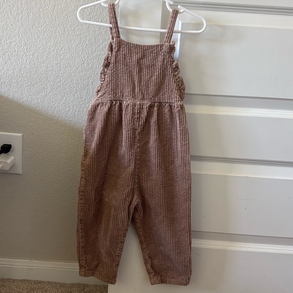 Zara Suede Brown Romper